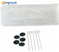 Filet anti-oiseaux en aluminium pour panneaux solaires avec crochets en J, protection contre les nuisibles, maille anti-pigeons, barrière anti-oiseaux pour panneaux solaires