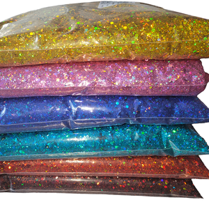 Christmas Decoration Glitter Chunky Mixed Glitter in Hexagon Circle Snowflake Shapes for DIY <b>Crafts</b> Bulk Supply - Product Image 4