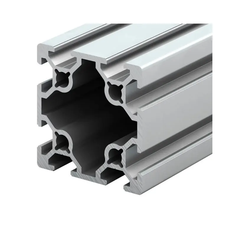 2020 3030 4040 4080 profilé d'extrusion en aluminium V/T cadre de fente matériau Al 40x40 profilés en aluminium industriels noirs personnalisés