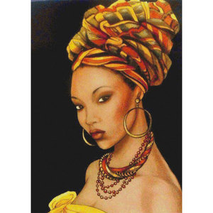 Meian nuevo tamaño personalizado 5D cristal diamante pintura arte impresiones estilo impresionista para BTS para mujer africana pintada a mano - Product Image 1