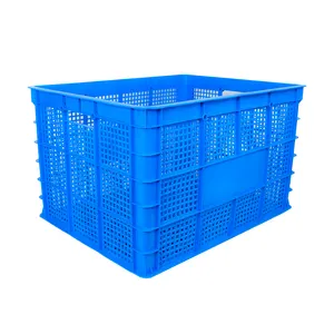TOURTOP Factory Wholesale Supply Plastic Logistics Crate Vegetable Fruit Plastic Basket With Wheels PP Material