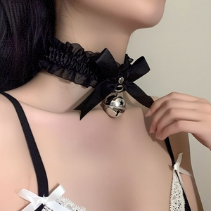 <span class=keywords><strong>Collier</strong></span> de jeu de rôle de <span class=keywords><strong>femme</strong></span> de chambre en dentelle, style choker cloche, pour <span class=keywords><strong>femme</strong></span>, sexy et sensuel, pour Noël, tenue de club et lingerie Teddy - Product Image 5