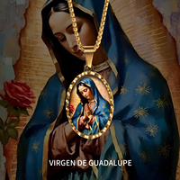 Breloques Vierge de Guadalupe en gros, accessoires tendance pour la fabrication de bijoux catholiques DIY, Dijes Virgen De Guadalupe