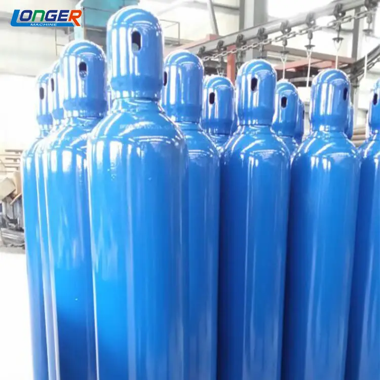Boş 10L boyutu fiyat üreticisi oksijen tankı silindir toptan endüstriyel tıbbi çelik oksijen tüpü azot gazı silindir