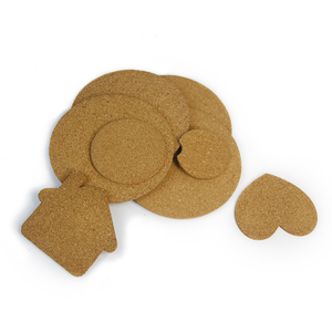 Posavasos de corcho redondo de madera Natural multicolor personalizado, accesorio de decoración de mesa de cocina ecológico y duradero para bebidas - Product Image 6