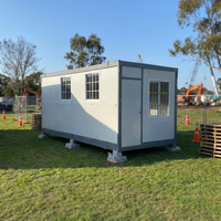WELLCAMP Büro-Containerhaus, zerlegbar, modulares Stahlhaus, Sandwichpaneel, stapelbares Fertighaus, GFK-Schutzhütte, Blockhaus