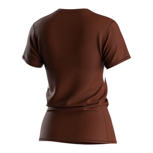 <b>Women</b> Fitness T Shirt Crew Neck Moisture Wicking Breathable Fabric with <b>Mesh</b> Underarm Ergonomic Cut Sports <b>Top</b> - Product Image 2