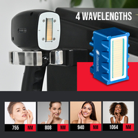 Équipement indolore de beauté de salon de glaçon de laser de la diode 1600W 755/1064/940/808nm options du laser 1000W 600W de diode d'épilation