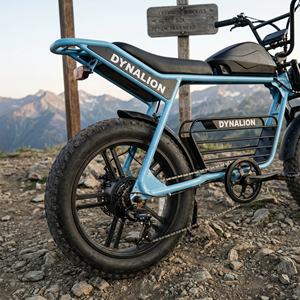 Vélo électrique tout-terrain à pneus larges de 20 pouces avec transmission à 7 vitesses, Scrambler Ebike pour sentiers de montagne accidentés - Product Image 4