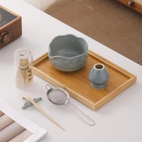 Ensemble cadeau de 5 fouets à matcha personnalisés avec logo, support pour fouet à matcha, ensemble de 7 ustensiles en céramique pour matcha traditionnel, kit de démarrage pour matcha