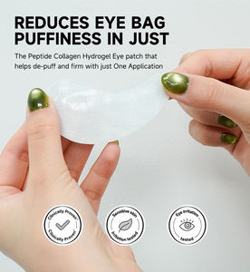 Parches de Hidrogel para <span class=keywords><strong>Ojos</strong></span> con Colágeno para Piel Sensible, Parches de Gel para Extensiones de Pestañas, Calmantes y Fríos, Venta al Por Mayor OEM - Product Image 3