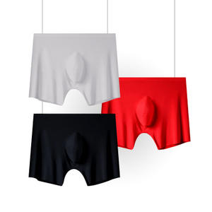Ropa Interior Masculina OEM de Seda de Hielo, Calzoncillos Boxer de Una Pieza sin Costuras con Perforaciones 3D, Ultrafinos, Transparentes, Modernos, Estilo Desnudo - Product Image 3