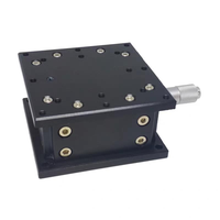 Plataforma Lineal Horizontal LDTSS-J-10VS-60, Eje Z, Mesa de 60x60 mm, Recorrido de 10 mm, Carga de 6 kg, Posicionamiento de Precisión