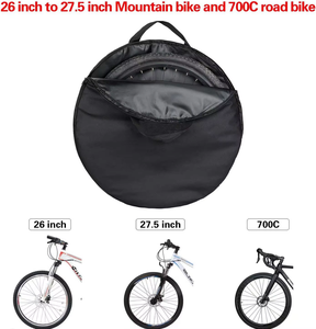 Bolsa de transporte de ruedas de <span class=keywords><strong>bicicleta</strong></span> portátil de viaje personalizada, bolsas de almacenamiento protectoras <span class=keywords><strong>para</strong></span> ruedas de <span class=keywords><strong>bicicleta</strong></span> - Product Image 2
