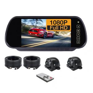 Monitor de Espejo Retrovisor de 7 Pulgadas, Pantalla AHD IPS de 180° °   Cámara de Visión Trasera de Gran Angular 1080P, 4 Pines, 12-24v, 1 Año de Garantía - Product Image 1