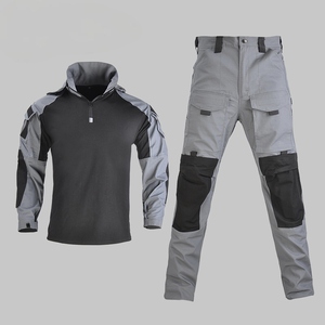 Ensemble d'uniformes tactiques Kango pour garde de <span class=keywords><strong>s</strong></span>écurité, uniforme professionnel <span class=keywords><strong>Coyote</strong></span> noir avec patchs d'insigne, vente en gros - Product Image 3
