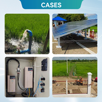 Pompe submersible 4 "Borewell pour l'agriculture 380V triphasée 2.2kW énergie solaire moteur pompe de puits d'eau pour l'agriculture africaine