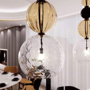 Lampada <span class=keywords><strong>a</strong></span> <span class=keywords><strong>Sospensione</strong></span> Moderna e Creativa con Sfera di Vetro per Soggiorno, Ristorante, <span class=keywords><strong>Camera</strong></span> <span class=keywords><strong>da</strong></span> <span class=keywords><strong>Letto</strong></span>, Ingresso, Stile Nordico - Product Image 5