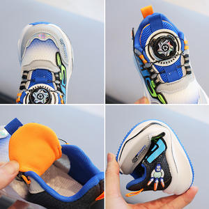 Calzado Deportivo Infantil Transpirable, Cálido, Ecológico, con Suela Suave, Parte Superior de Tela Elástica, Suela de Goma, Zapatos para Niños y Niñas, Color Blanco - Product Image 3