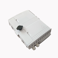 Boîtier de distribution de fibre optique extérieur 16 cœurs FTTH, 2 entrées 16 sorties, en ABS blanc, pour projets FTTx, directement de l'usine