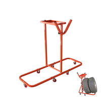 Chariot de rangement pliable avec plateau à outils pour atelier de carrosserie automobile