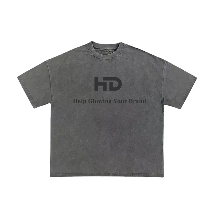 240gsm 280gsm 320gsm Boxy Fit Heavyweight Tshirt Drop Shoulder Heavy 100% Cotton T-Shirts Vintage Acid Wash T-Shirt Oversize