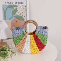 Sac en raphia de Madagascar tissé artisanal en édition limitée, taille complète, option de logo personnalisé