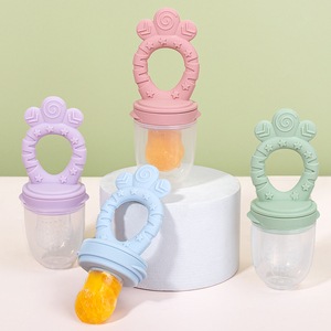 Sucette d'alimentation en silicone de qualité alimentaire pour bébé 0-12 mois sans BPA, kit nouveau-né avec poignée, cuillère distributrice, couvercle, débit <span class=keywords><strong>lent</strong></span>, compatible lave-vaisselle - Product Image 5
