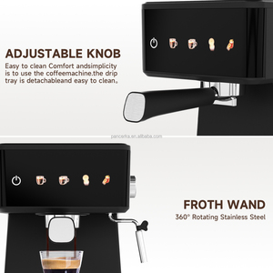 PANCERKA Household LCD Semi-Automatic Espresso <b>Machine</b> 20 Bar Multifunctional <b>Small</b> Milk Foam EU UK Plastic - Product Image 5