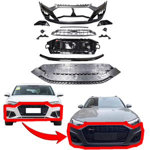 Service après-vente complet pour la mise à niveau <span class=keywords><strong>Audi</strong></span> A4 vers RS4 : pare-chocs avant, phares LED, calandre, spoiler, support technique - Product Image 1