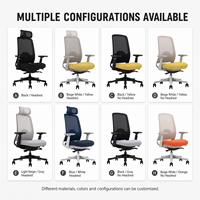 Chaise de bureau ergonomique en maille OEM ODM avec soutien lombaire, chaise de travail confortable pour ordinateur, certifiée CE BIFMA