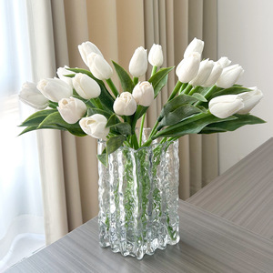 <b>Artificial</b> Tulip <b>Bouquet</b> 30cm-100cm High Simulation Plastic Home Wedding Decoration Minimalist Style - Product Image 1