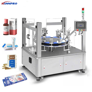 Macchina confezionatrice automatica per inscatolamento di bottiglie di riempimento verticale per l'industria medica e cosmetica - Product Image 1