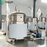 Tank voor het impregneren van geconserveerd fruit met suiker, onderdrukweekmachine voor fruit, industriële suikerketel voor het koken van fruit