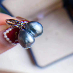 Aretes de Plata de Ley S925 con Perlas Redondas de 8-10 mm, con Gancho Versátil, Base Vacía para Joyería, Accesorios, 20213 - Product Image 3