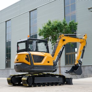 Excavatrice haute performance de 6,5 tonnes avec cabine pour la construction, livraison gratuite, <span class=keywords><strong>vente</strong></span> promotionnelle - Product Image 1