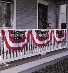 Заводской изготовленный на заказ дешевый чай окрашенный американский флаг флажки с латунными кольцами - Product Image 5