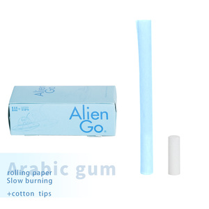 Alien Go 1/4 Size Rolling Papers, Gomme Arabe Naturelle, 50 Feuilles Bleues + 50 Filtres en Coton par Paquet, Pour Cigarettes Roulées à la Main Personnalisées - Product Image 5