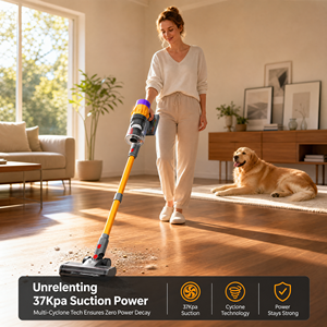 PV18 Cordless <b>Vacuum</b> Cleaner 37Kpa Strong Suction Stick <b>Handheld</b> <b>Vacuum</b> for Home Carpet Pet Hair - Product Image 5