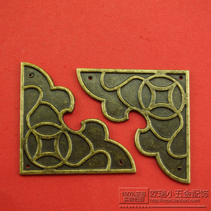 New Chinese Style Zinc Alloy <b>Corner</b> <b>Protector</b> 53.5x53.5mm Anti-Scratch For High-End Furniture - Product Image 2