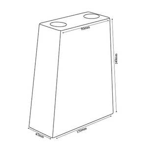 Pieds <span class=keywords><strong>de</strong></span> table rectangulaires en plastique PP/ABS Huicun OEM, remplacement anti-corrosion pour hôpital, atelier, extérieur, appartement - Product Image 3