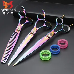 8inch Japanese 440C Stainless Steel Dog Grooming Scissors Professional Pet Scissors Sets