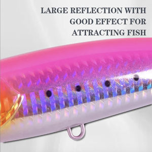 Leurres Popper, leurres nageurs, leurres de jigging pour la pêche en eau douce et en mer, pour la pêche en bateau, pour la truite, la carpe, le saumon, le brochet, le poisson-chat, la perche, le <span class=keywords><strong>maquereau</strong></span>, en ABS, leurres durs - Product Image 5