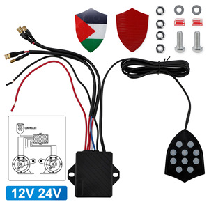 ตัวควบคุมเสียงเพลง 10 เสียง 12V 24V สำหรับลำโพงแตรลม ชุดอัพเกรดวัสดุ ABS - Product Image 1