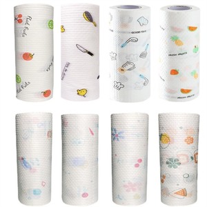 Chiffon avec Logo personnalisé, chiffon anti-adhésif à l'huile épaissie pour table de nettoyage, tampon à récurer imprimé, <span class=keywords><strong>serviette</strong></span> pour la cuisine quotidienne - Product Image 1