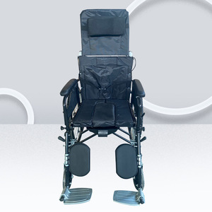 Hydraulic Reclining Wheelchair Foam Tires Lightweight Folding Comfortable Manual <b>Mobility</b> <b>Chair</b> for Disabled Elderly - Product Image 1