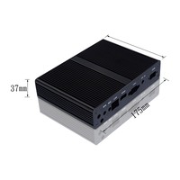 Mini PC Alüminyum Proje Kutusu Ekstrüzyon Alüminyum Soğutucu Elektronik Mini-ITX Amplifikatör Kasası Alüminyum Muhafaza Soğutucu Kutusu