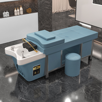 Nouveau lit de spa de style thaïlandais de haute qualité Salon de beauté spécial Cycle d'eau chauffe-eau traitement de la tête intégration shampooing lit