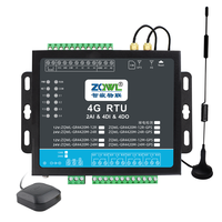 RTU/DTU Industrial 4G LTE para IoT con Alarma por SMS/Llamada, Salida de Relé de 4 Canales, Gateway Modbus MQTT para Monitoreo Remoto