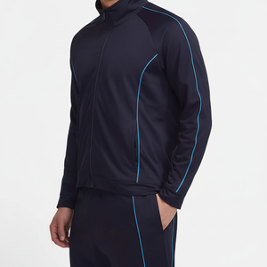 Personalizado Nueva llegada Chándal Fútbol Hombres Chándales Logo Tech Fleece Zip Plain Jogging Hombres Chándal Hombres Sudaderas con capucha - Product Image 1